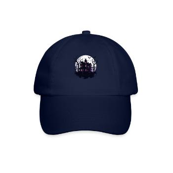 Halloween Geisterhaus Spukhaus Horror Halloween - Baseballkappe - Blau/Blau - Vorne