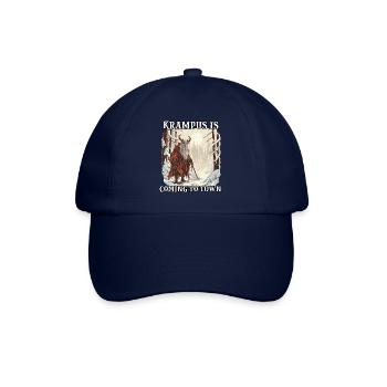 Krampus T | Krampus Kostüm | Grusliger - Baseballkappe - Blau/Blau - Vorne