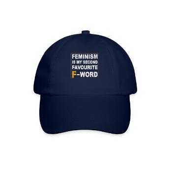 Feminismus ist mein zweitliebstes F-Wort - Baseballkappe - Blau/Blau - Vorne