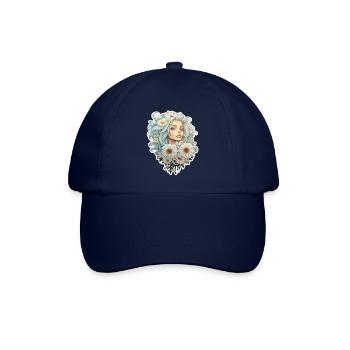 Margeriten Mädchen - Baseballkappe - Blau/Blau - Vorne