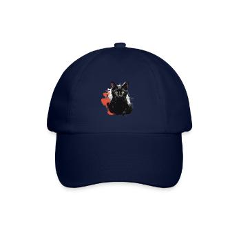 Schwarze Kater - Baseballkappe - Blau/Blau - Vorne