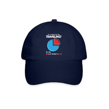 Is it a great Day for traveling - Baseballkappe - Blau/Blau - Vorne