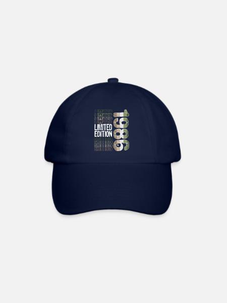 Limited Edition seit 1986 Geburtstag Vintage 1986 - Baseballkappe - Blau/Blau