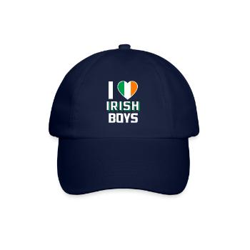 I Love Irish Boys Nationalität Irland - Baseballkappe - Blau/Blau - Vorne