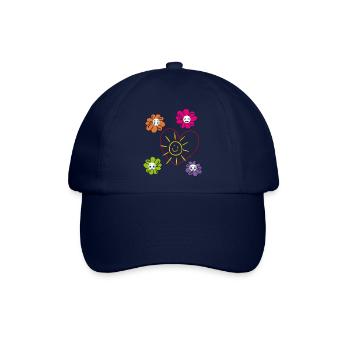 Sonne im Herzen - Baseballkappe - Blau/Blau - Vorne