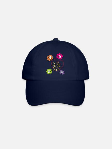 Sonne im Herzen - Baseballkappe - Blau/Blau