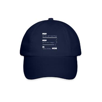 Ich bin müde - Baseballkappe - Blau/Blau - Vorne
