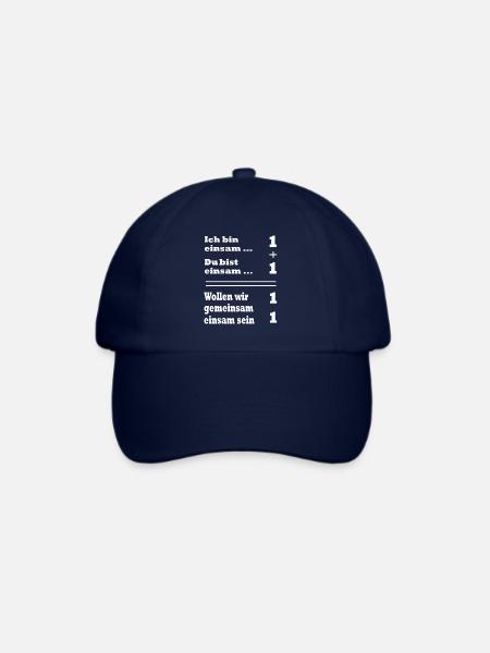 Einsamkeit - Baseballkappe - Blau/Blau