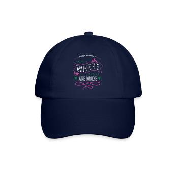 black joke funny quote female gift bans - Baseballkappe - Blau/Blau - Vorne