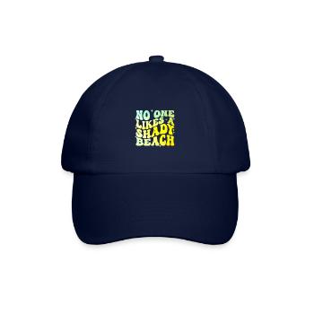 No One Likes A Shady Beach - Baseballkappe - Blau/Blau - Vorne
