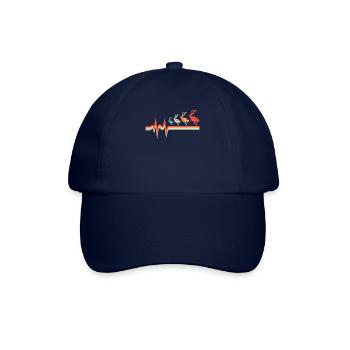 Schnorcheln Ekg Heartbeat - Baseballkappe - Blau/Blau - Vorne