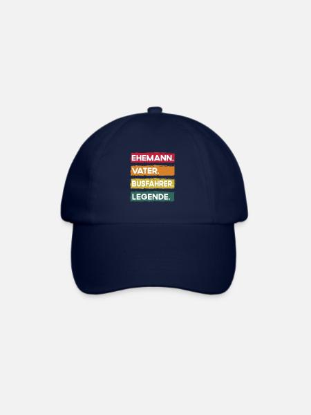 Ehemann Vater Busfahrer Legende Vatertag - Baseballkappe - Blau/Blau