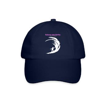 Zum Surfen geboren - Baseballkappe - Blau/Blau - Vorne