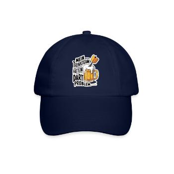 Mein Trinkteam Hat Ein Dart Problem - Baseballkappe - Blau/Blau - Vorne