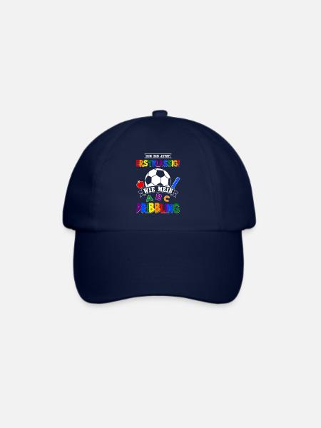 Schulanfang Schulkind Fußball Einschulung Geschenk - Baseballkappe - Blau/Blau