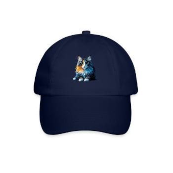 Polygon Art American Curl - Baseballkappe - Blau/Blau - Vorne