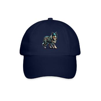 Mandala Art Border Collie Border Collies - Baseballkappe - Blau/Blau - Vorne