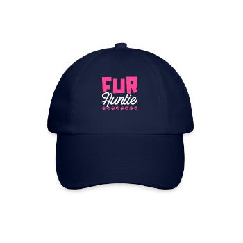 Katze Katzentante Fur Auntie - Baseballkappe - Blau/Blau - Vorne