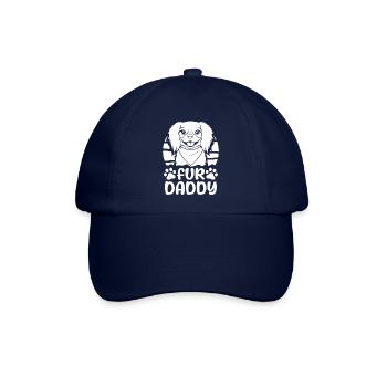 King Charles Cavalier Hundepapa Fur Daddy - Baseballkappe - Blau/Blau - Vorne