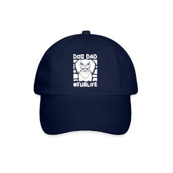 King Charles Cavalier Dog Dad Fur Life - Baseballkappe - Blau/Blau - Vorne