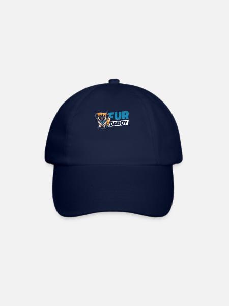 Pekingese Hundepapa Fur Daddy - Baseballkappe - Blau/Blau