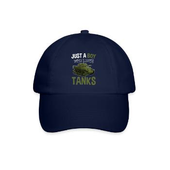 Panzerfahrer Armee Soldat Militär Panzer - Baseballkappe - Blau/Blau - Vorne