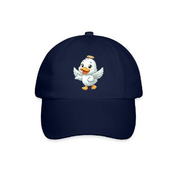 Süße Ente Engelsflügel Heiligenschein Cartoon - Baseballkappe - Blau/Blau - Vorne
