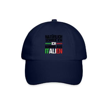 Italien Italiener Vaffanculo - Baseballkappe - Blau/Blau - Vorne