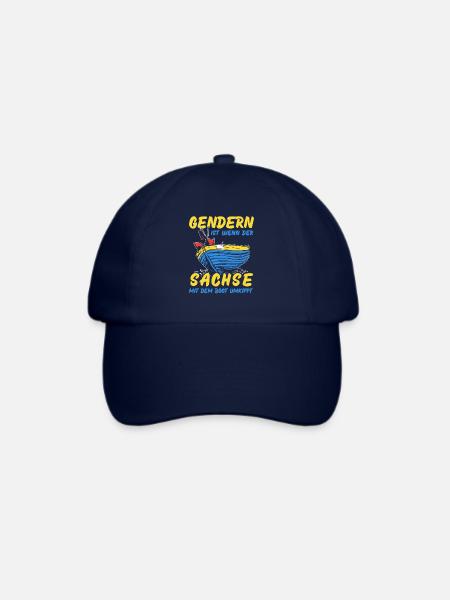 Gendern Tshirt Herren Damen Lustig Witzig Spruch - Baseballkappe - Blau/Blau