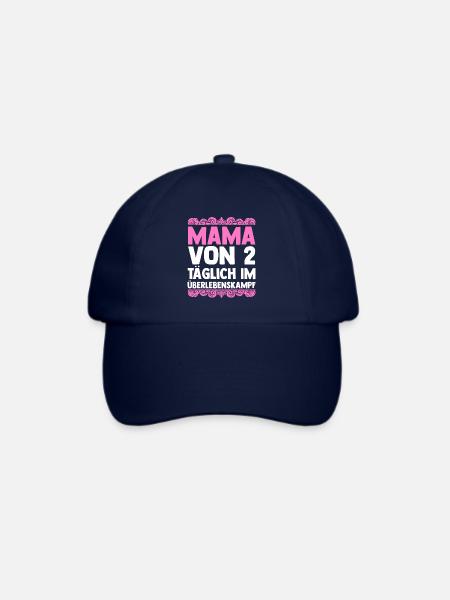 Mama Von 2 Kindern - Baseballkappe - Blau/Blau