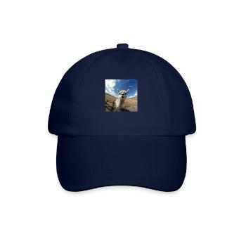 Llama Selfie mit UFOs, seltsamer - Baseballkappe - Blau/Blau - Vorne