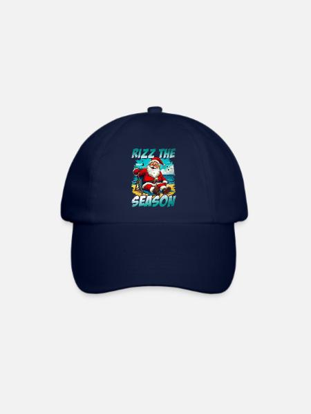 Rizz the Season Lustiger Weihnachtsmann Weihnachte - Baseballkappe - Blau/Blau