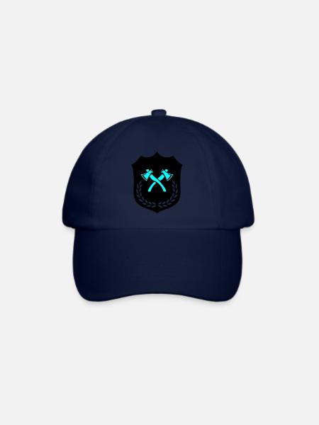 Wappen Axt Äxte - Baseballkappe - Blau/Blau