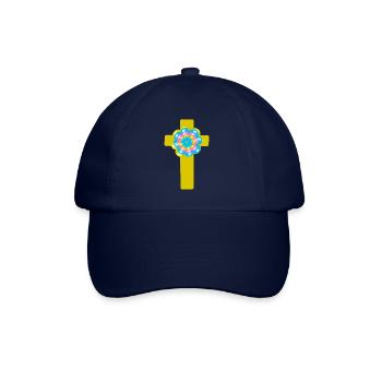 Kreuz Jesus Kreuze Messias - Baseballkappe - Blau/Blau - Vorne