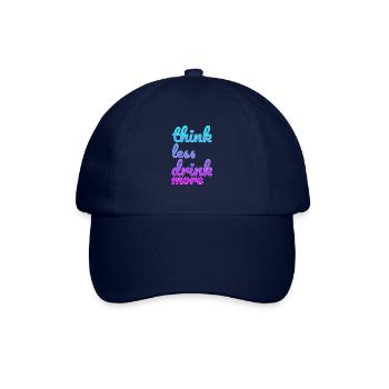 Trinken Abschalten Spruch - Baseballkappe - Blau/Blau - Vorne