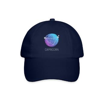 Steinbock Tierkreiszeichen Horoskop Sternzeichen - Baseballkappe - Blau/Blau - Vorne
