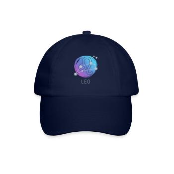 Löwe Tierkreiszeichen Horoskop Sternzeichen - Baseballkappe - Blau/Blau - Vorne