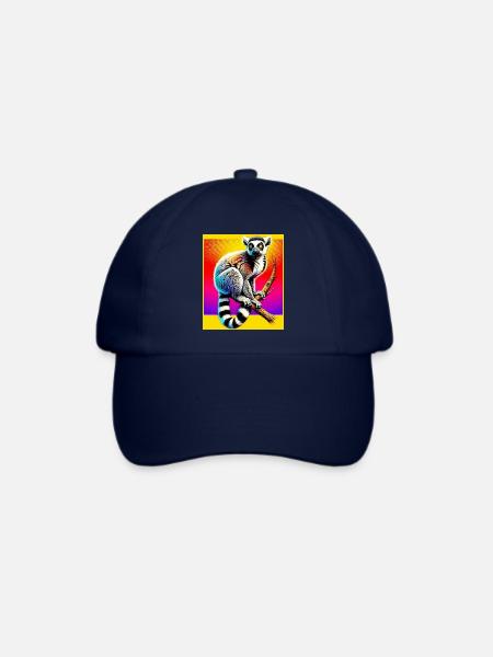 Lemur - Baseballkappe - Blau/Blau