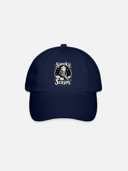 Spooky Season - Halloween Kaffee Skelett - Baseballkappe - Blau/Blau