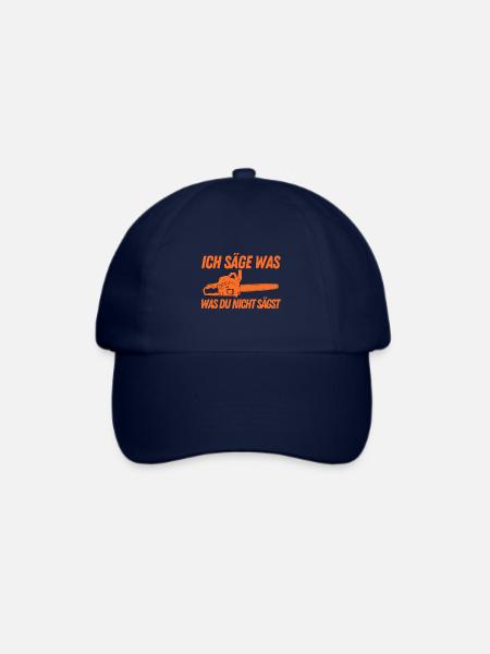 Ich säge was, was Du nicht sägst Forst Holz Wald - Baseballkappe - Blau/Blau