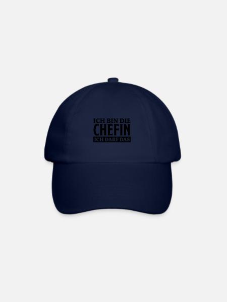 Chefin Spruch Familie Beruf Lustig Chefin Geschenk - Baseballkappe - Blau/Blau