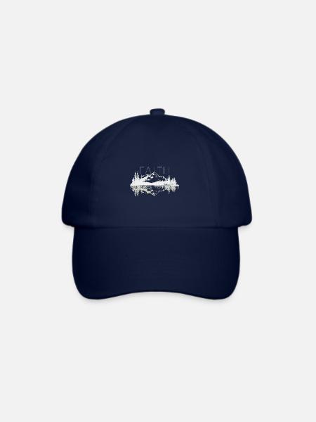 Faith can move Mountains, christliches Geschenk. - Baseballkappe - Blau/Blau