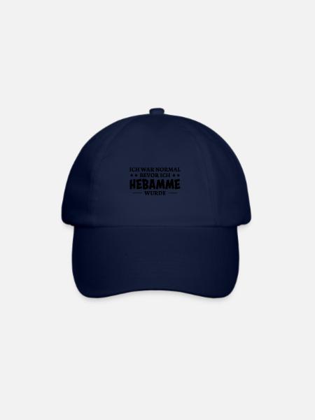 Hebamme Spruch Beruf Lustiges Hebammen Geschenk - Baseballkappe - Blau/Blau