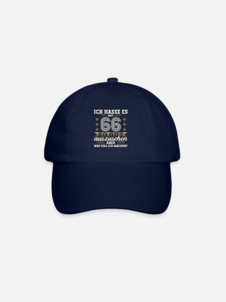 Jahrgang 1957 66. Geburtstag Geschenk Mann/ Frau - Baseballkappe - Blau/Blau