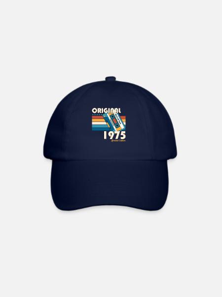 50. Geburtstag Kassette Juni 1975 Jahrgang 1975 - Baseballkappe - Blau/Blau
