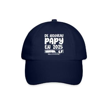 2025 wieder Opa - Baseballkappe - Blau/Blau - Vorne