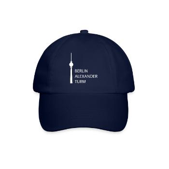 Lustiger Berlin Fernsehturm Parodie Minimal Silhou - Baseballkappe - Blau/Blau - Vorne