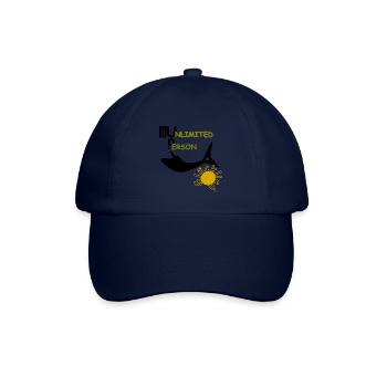 Glücklich - Baseballkappe - Blau/Blau - Vorne