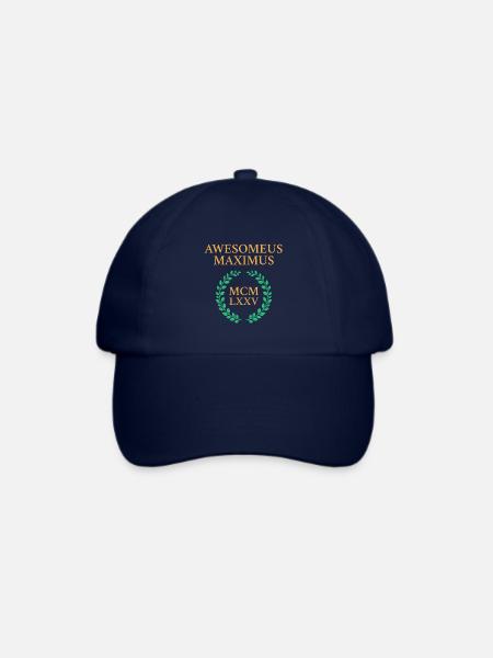 AWESOMEUS MAXIMUS MCMLXXV 1975 - Baseballkappe - Blau/Blau