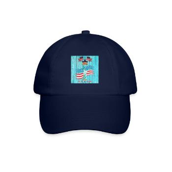 USA, Freiheitsstatue - Baseballkappe - Blau/Blau - Vorne